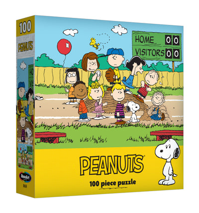RoseArt - Peanuts - Baseball - Puzzle de 100 pièces