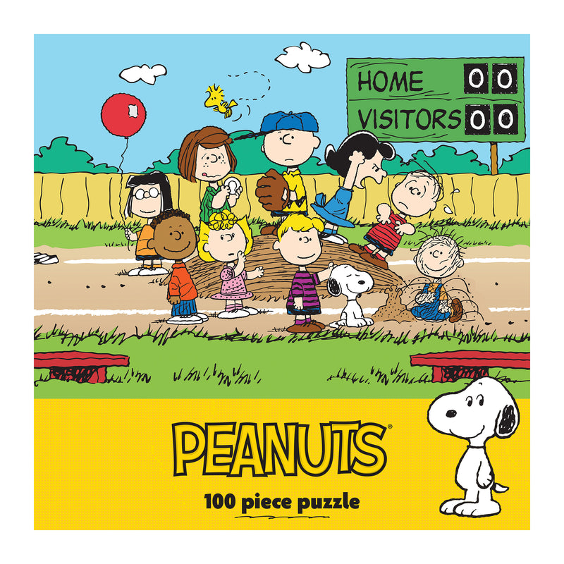 RoseArt - Peanuts - Béisbol - Rompecabezas de 100 Piezas