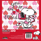 RoseArt - Peanuts San Valentín - Eres tan amado - Rompecabezas de 100 piezas