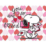 RoseArt - Peanuts San Valentín - Eres tan amado - Rompecabezas de 100 piezas