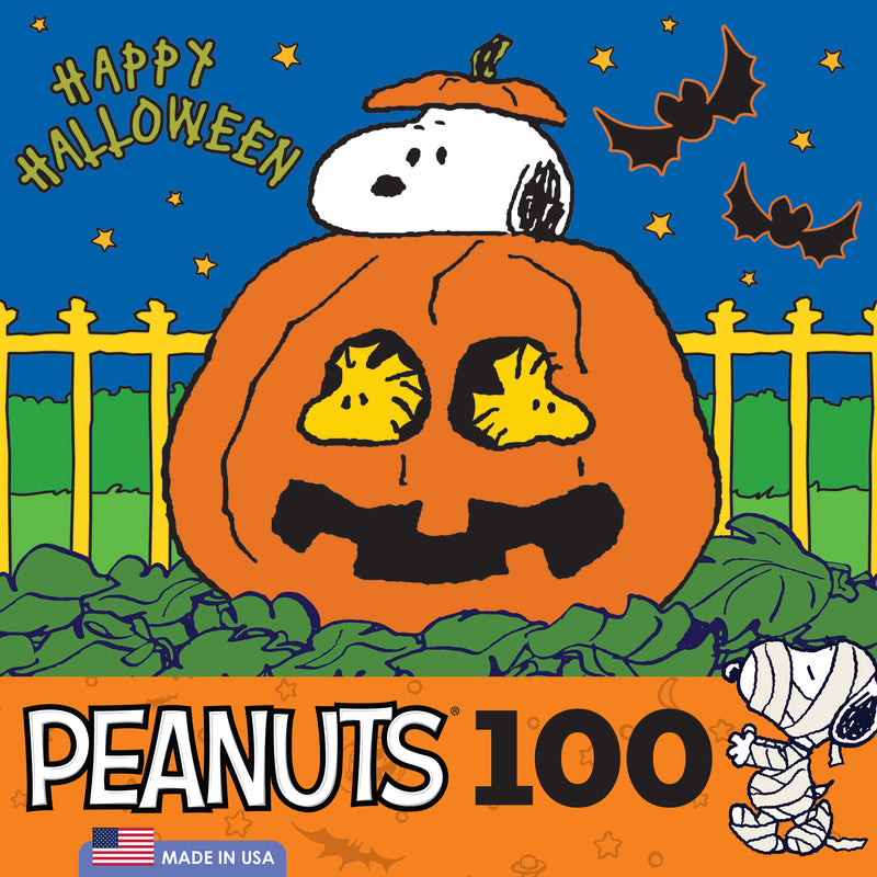 RoseArt - Peanuts Halloween - Joyeux Halloween - Puzzle de 100 pièces
