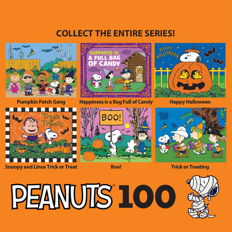 RoseArt - Peanuts Halloween - Joyeux Halloween - Puzzle de 100 pièces