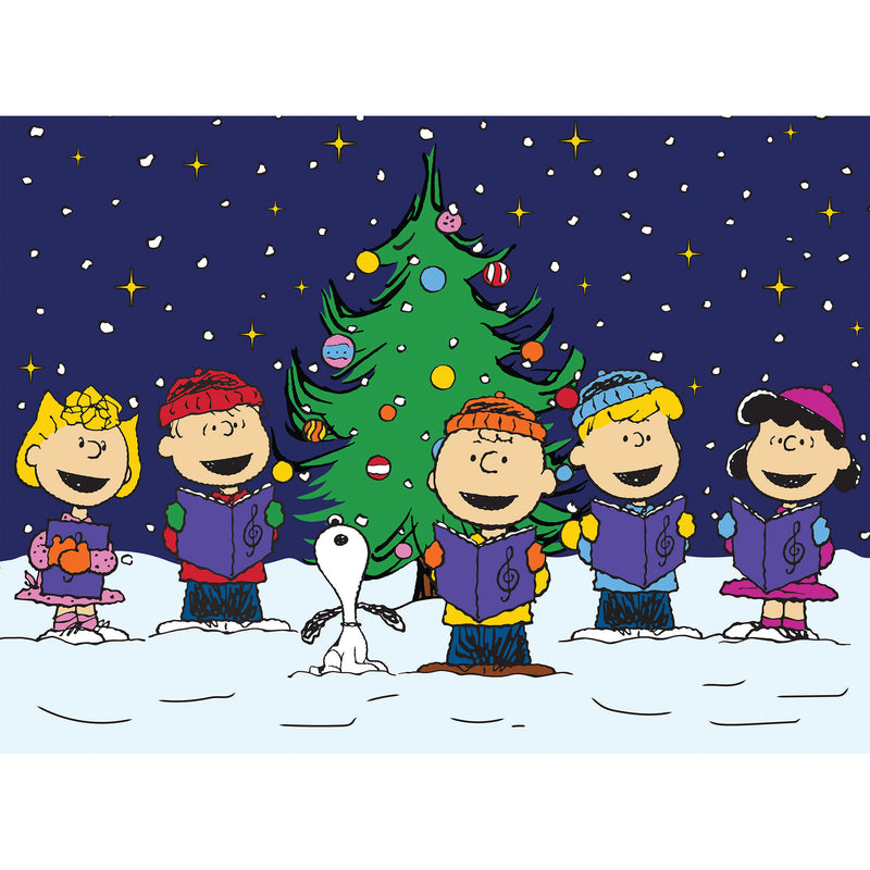 RoseArt - Peanuts Christmas - Villancicos navideños - Rompecabezas de 100 piezas