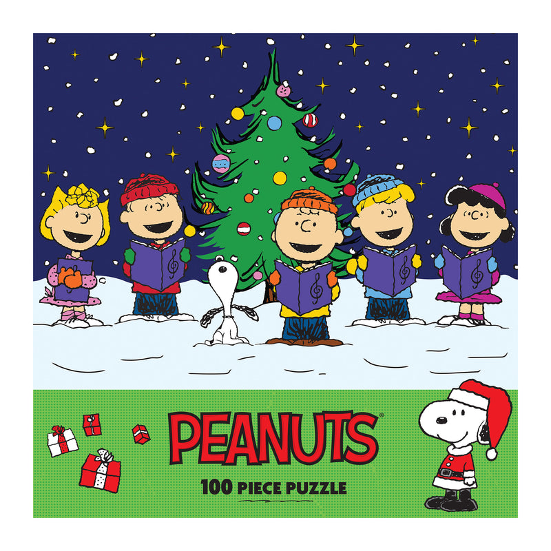 RoseArt - Peanuts Christmas - Villancicos navideños - Rompecabezas de 100 piezas