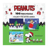 RoseArt - Noël des Peanuts - Patinage sur l'étang - Puzzle de 100 pièces