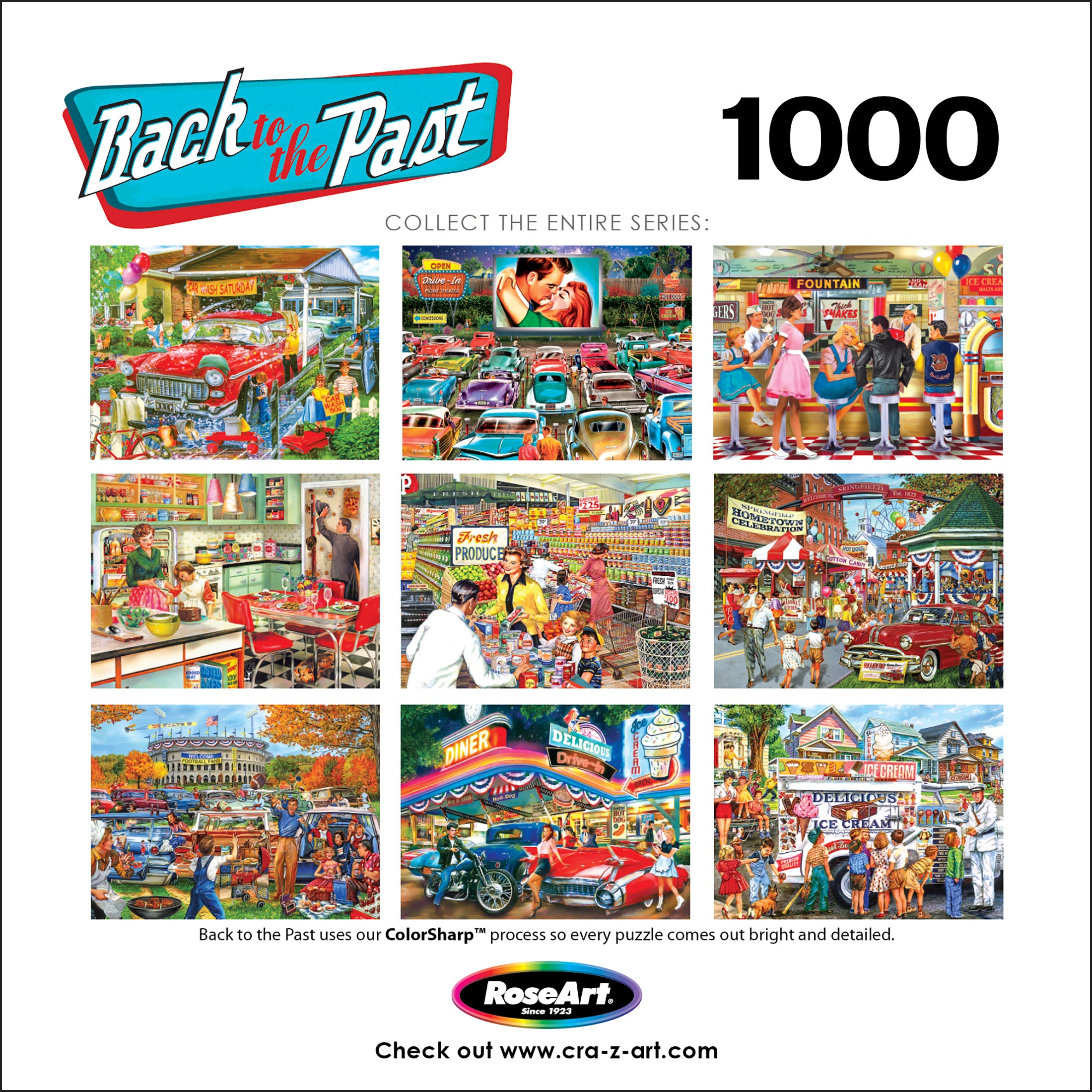 RoseArt - Back to the Past - Backyard BBQ - 1000 Piece Jigsaw
