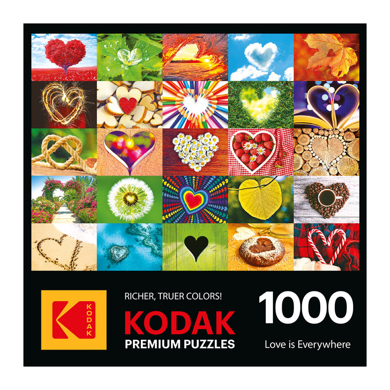 RoseArt - Kodak Premium - El amor está en todas partes - Rompecabezas de 1000 piezas