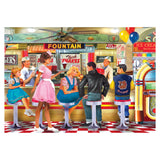 RoseArt - Back to the Past - Soda & Ice Cream Parlor - 1000 Piece Jigsaw Puzzle