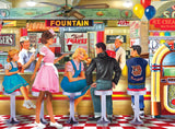RoseArt Back to the Past Soda & Ice Cream Parlor 750-Piece Jigsaw Puzzle