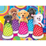 RoseArt-Kodak Premium-Puppy Socks-350 Piece Jigsaw Puzzle