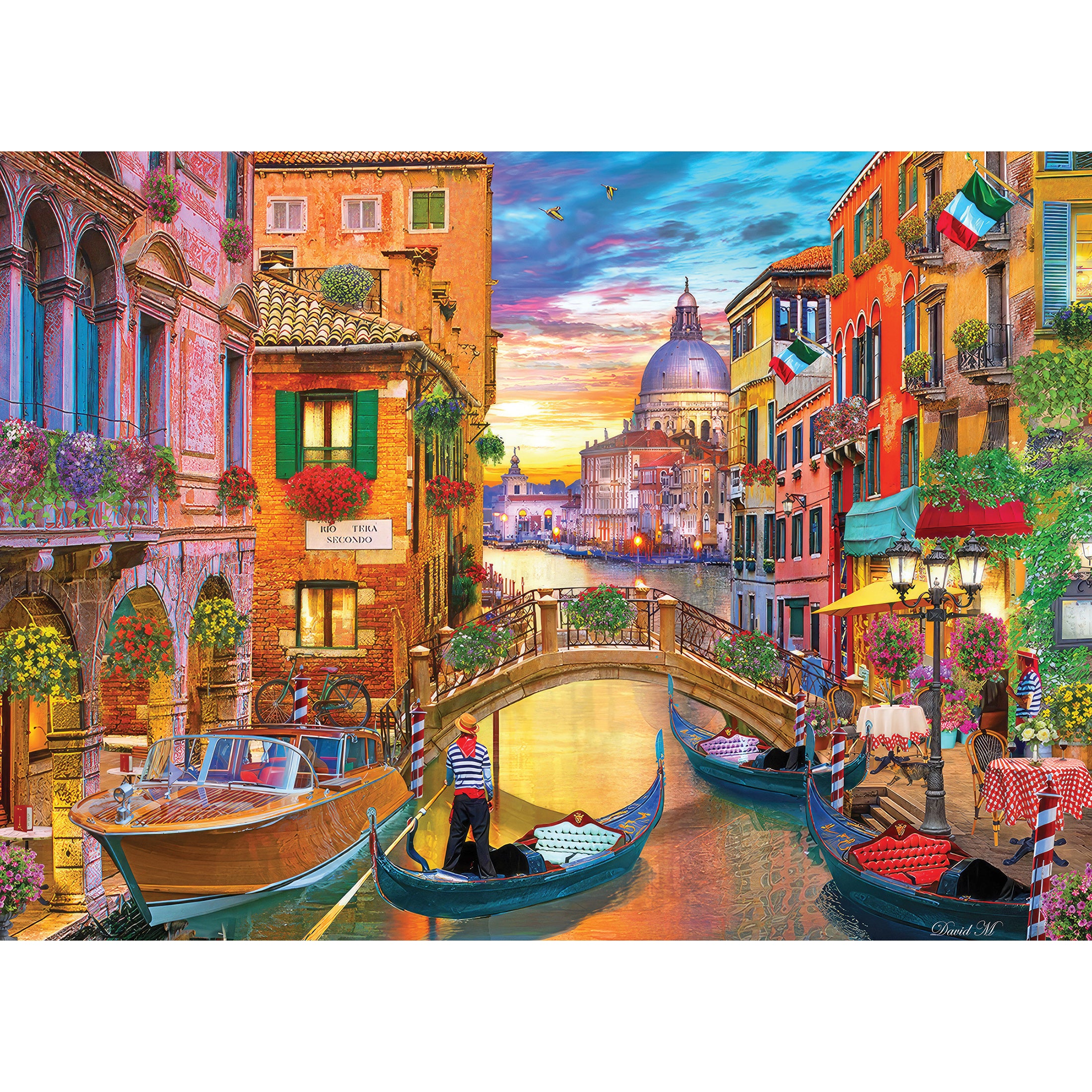 RoseArt Kodak Premium Grand Canal Venice 1000-Piece Jigsaw Puzzle