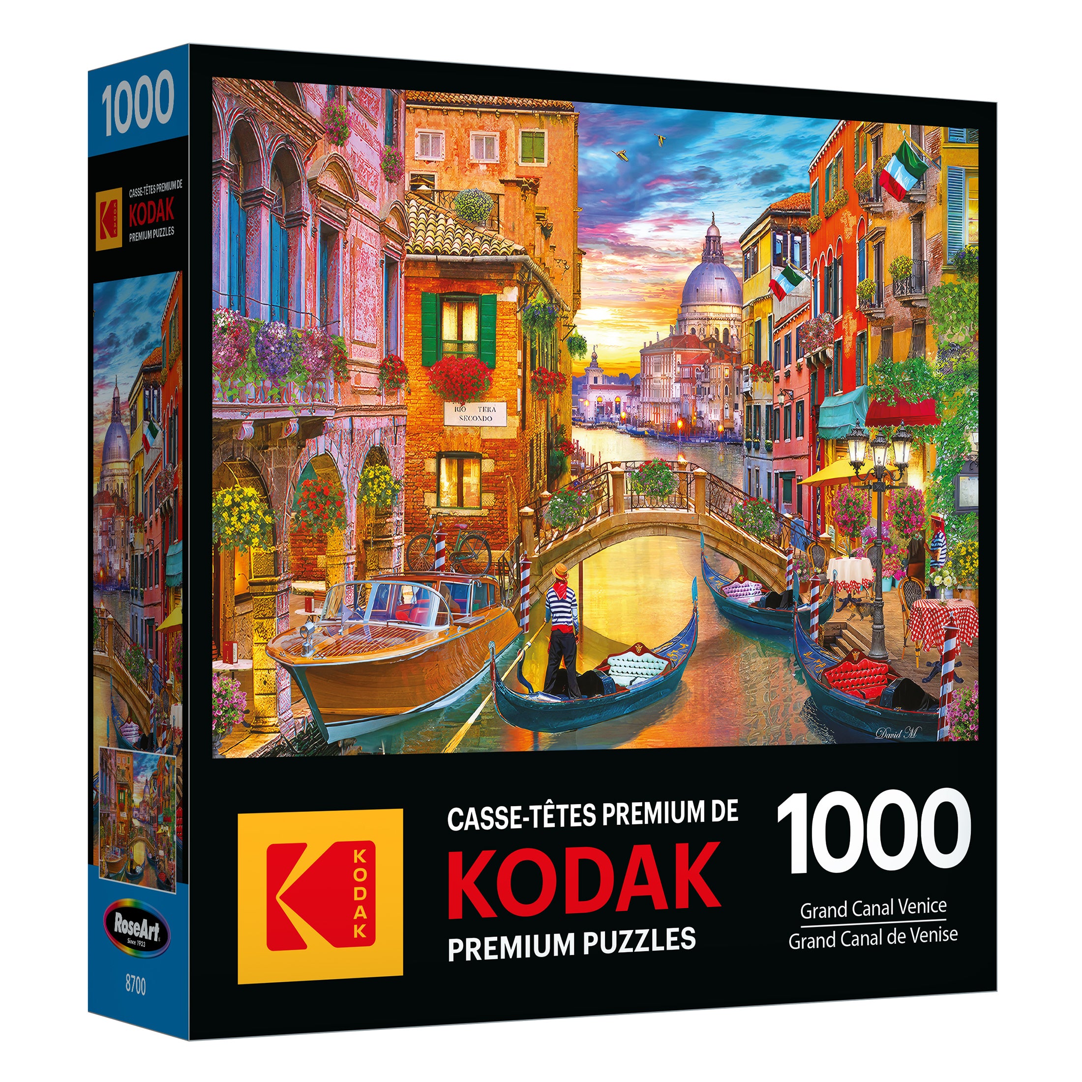 RoseArt Kodak Premium Grand Canal Venice 1000-Piece Jigsaw Puzzle