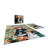 The ROSEART Kodak Masters "The Two Sisters on the Terrace" 2000-piece jigsaw puzzle is beautifully finished and displayed, complete with a box and reference image for your enjoyment.