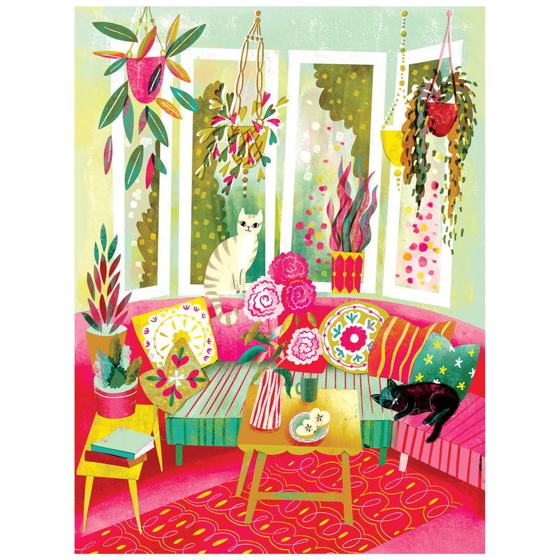 Roseart - Double Face - Chats Douillets - Puzzle de 500 Pièces