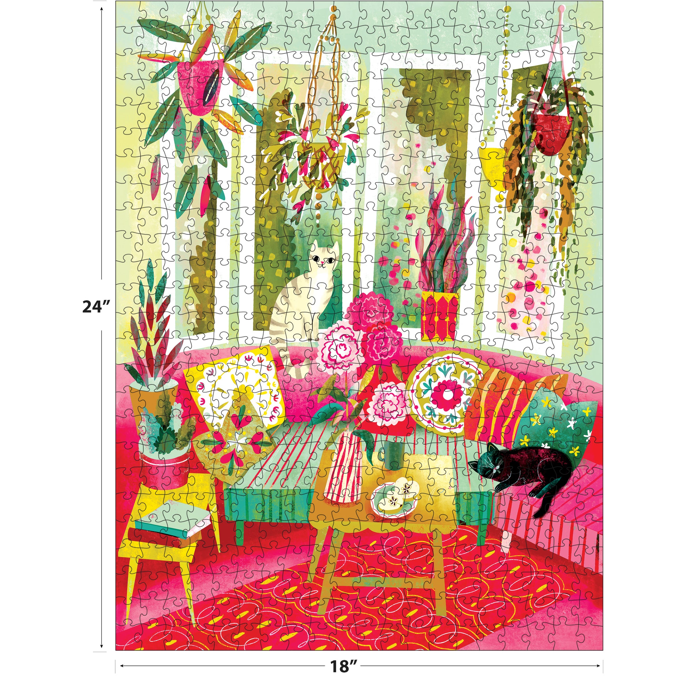 RoseArt-Double-Sided Cozy Cats 500-Piece Jigsaw Puzzle – Cra-Z-Art