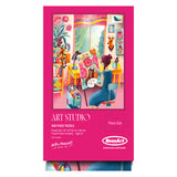 The ROSEART Vertical Visions "Art Studio" is a 500-piece jigsaw puzzle featuring an illustration of a woman painting in a vibrant, art-filled studio.