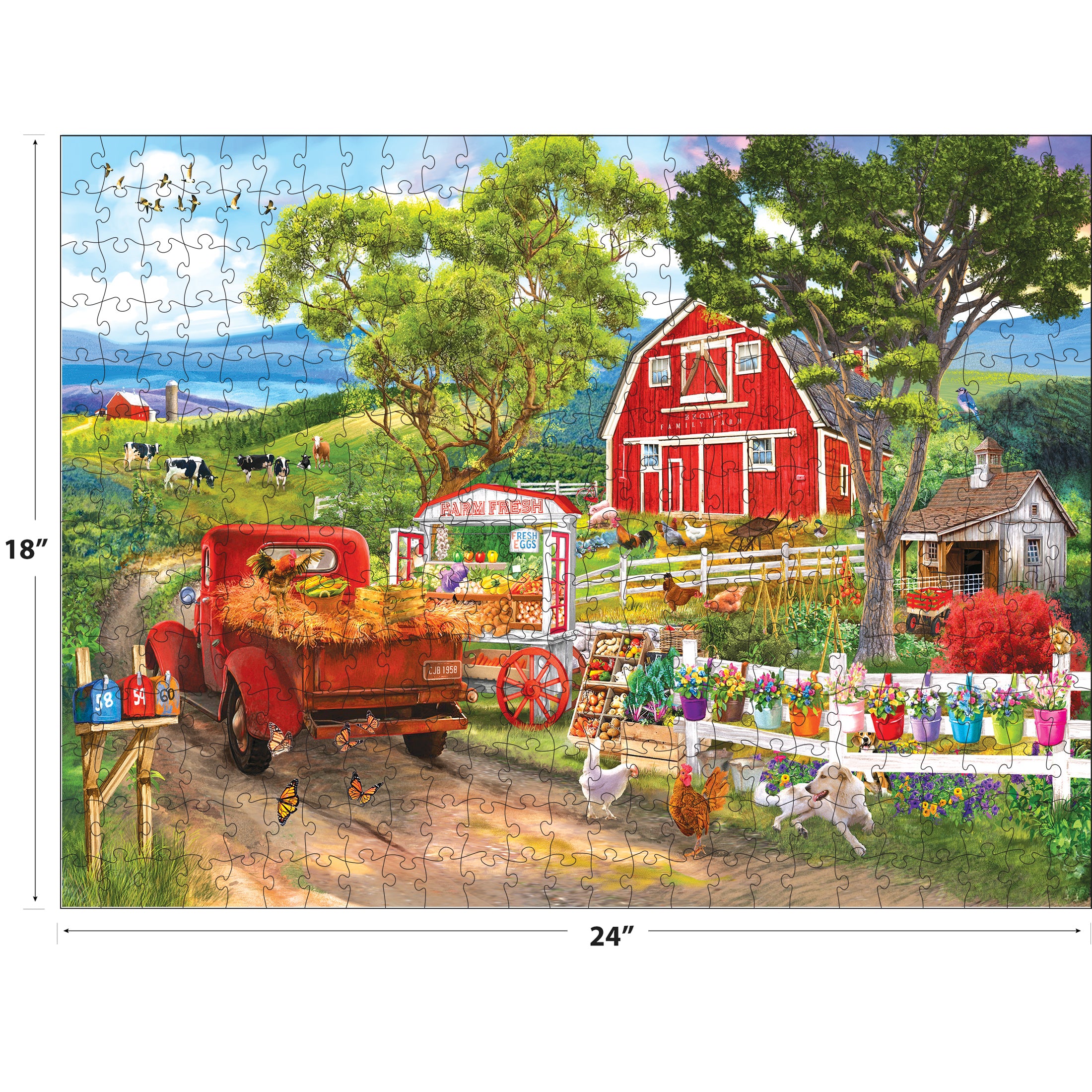 RoseArt Kodak Premium Farm Stand 350-Piece Jigsaw Puzzle – Cra-Z-Art