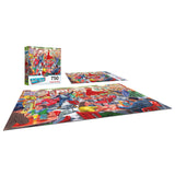 RoseArt Back to the Past Dancing at the Diner 750-Piece Jigsaw Puzzle
