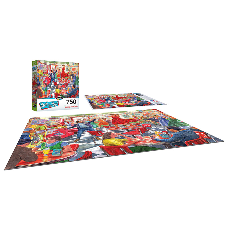 RoseArt Back to the Past Dancing at the Diner 750-Piece Jigsaw Puzzle