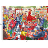 RoseArt Back to the Past Dancing at the Diner 750-Piece Jigsaw Puzzle