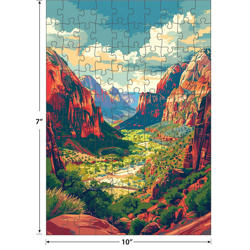 RoseArt-National Parks 16 x 100-Piece Jigsaw Puzzle Gift Set