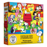 Experience Peanuts' charm with the ROSEART - PEANUTS - SNOOPY AND ME 300-piece jigsaw puzzle, featuring iconic characters like Snoopy and Charlie Brown. Includes a bonus puzzle poster for added enjoyment.