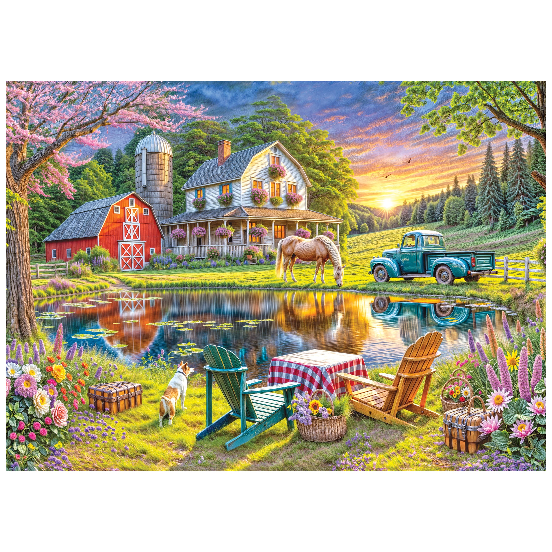 RoseArt Soft Touch Backyard 1000-Piece Jigsaw Puzzle – Cra-Z-Art