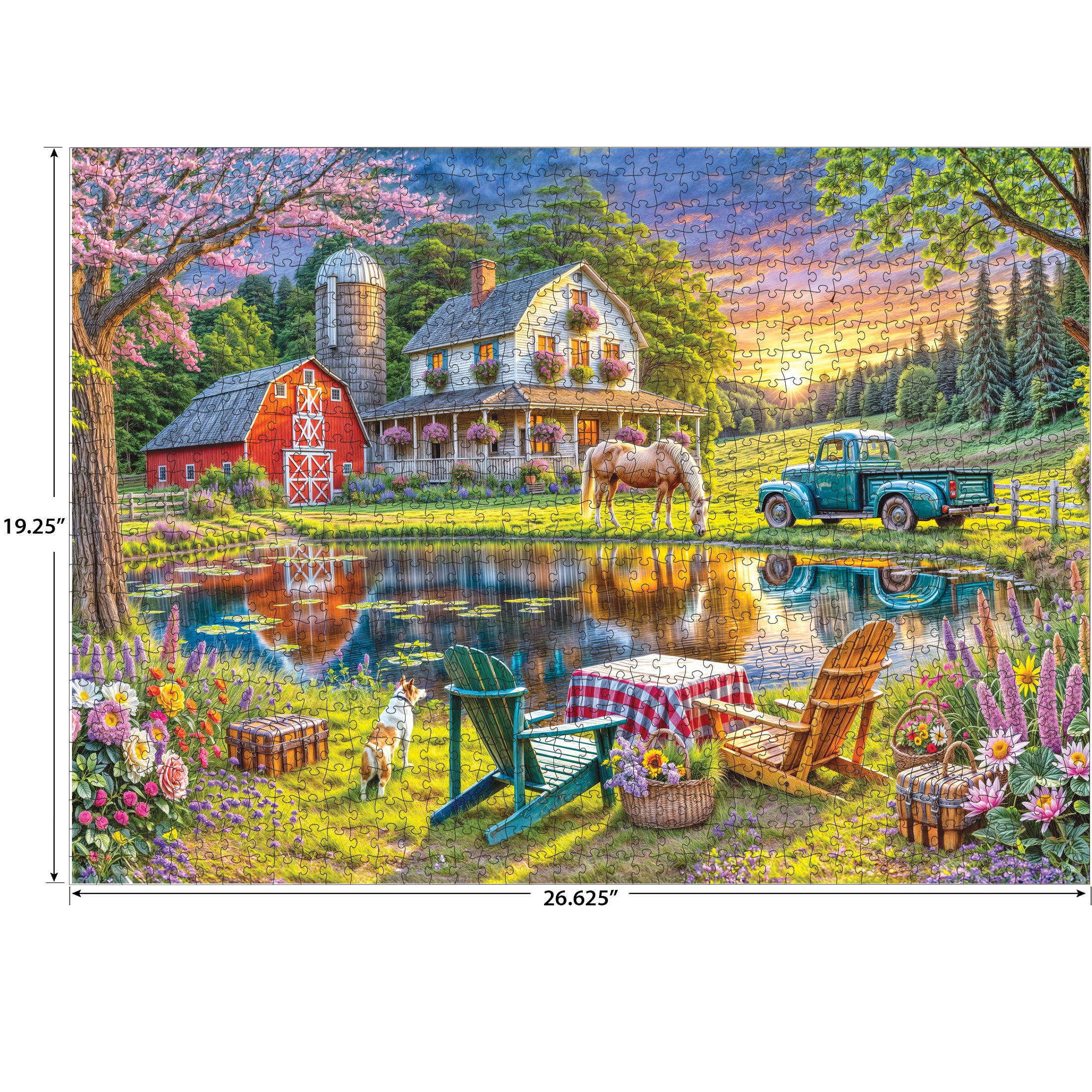 RoseArt Soft Touch Backyard 1000-Piece Jigsaw Puzzle – Cra-Z-Art