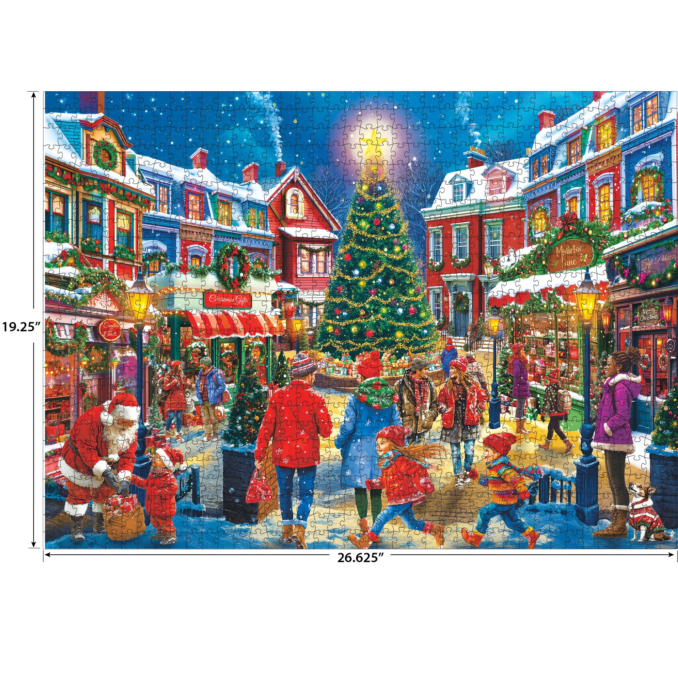 クリスママ  RoseArt Kodak Premium Christmas Village 1000-Piece Jigsaw Puzzle