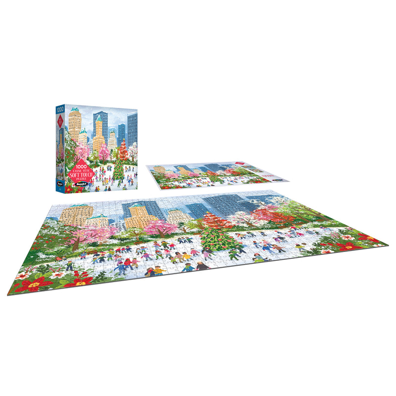 RoseArt Soft Touch New York Christmas 1000-Piece Jigsaw Puzzle