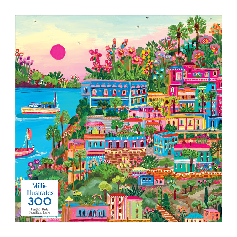 RoseArt-Millie Illustrates-Puglia, Italy-300 Piece Jigsaw Puzzle