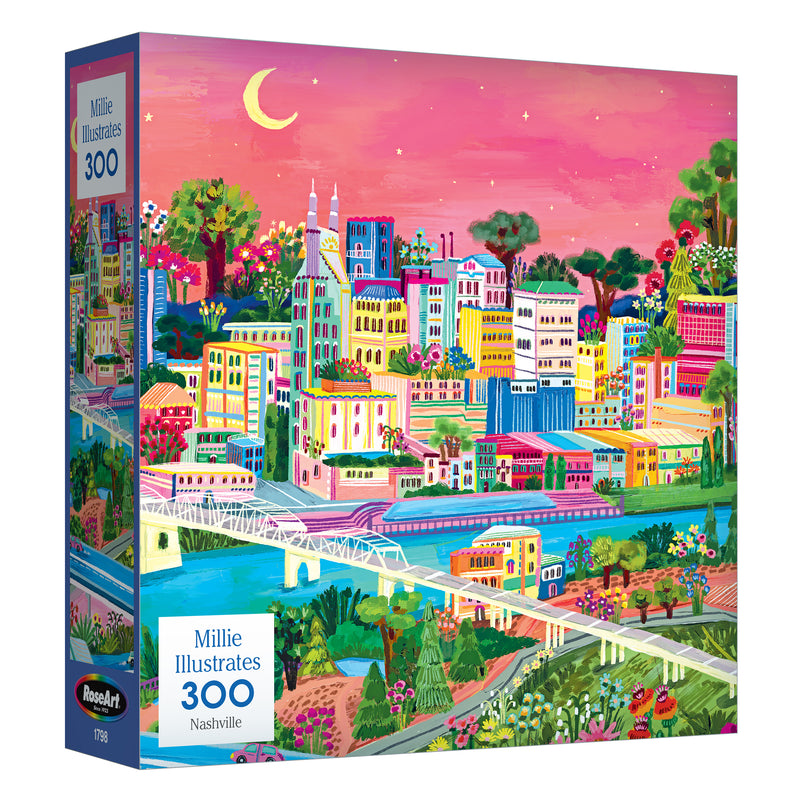 RoseArt-Millie Ilustra-Charleston-Rompecabezas de 300 Piezas