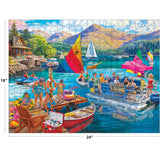 RoseArt-Bigelow Illustrates-Boater's Lake-500 Piece Jigsaw Puzzle