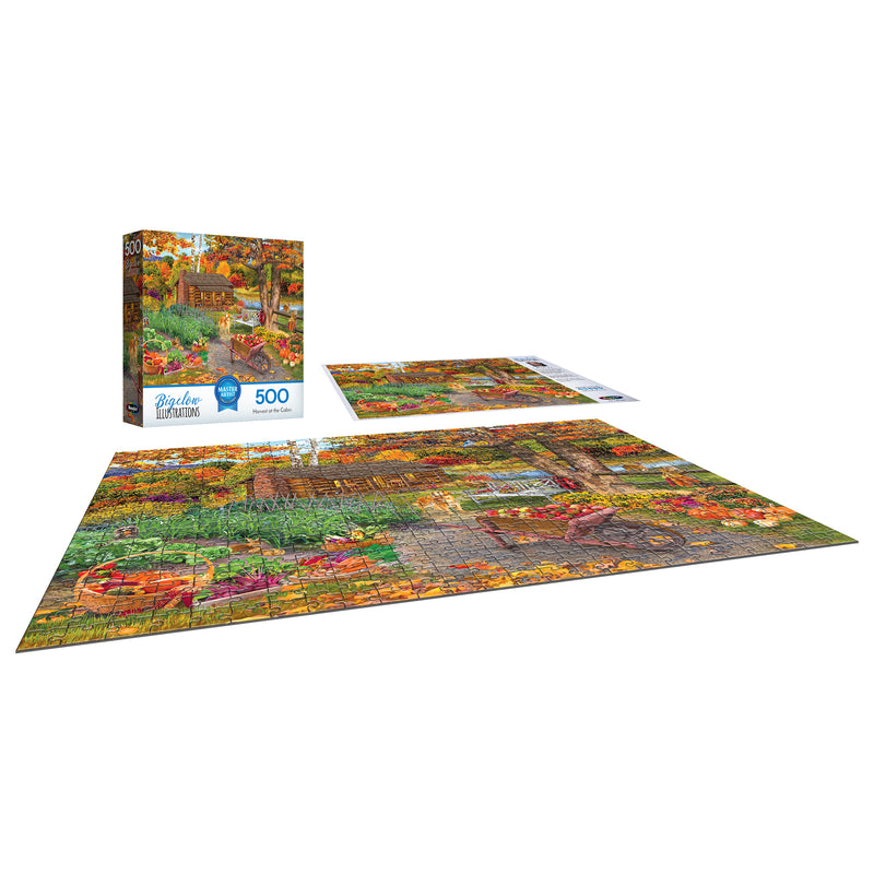 RoseArt-Bigelow Illustrates-Harvest at the Cabin-500 Piece Jigsaw Puzzle