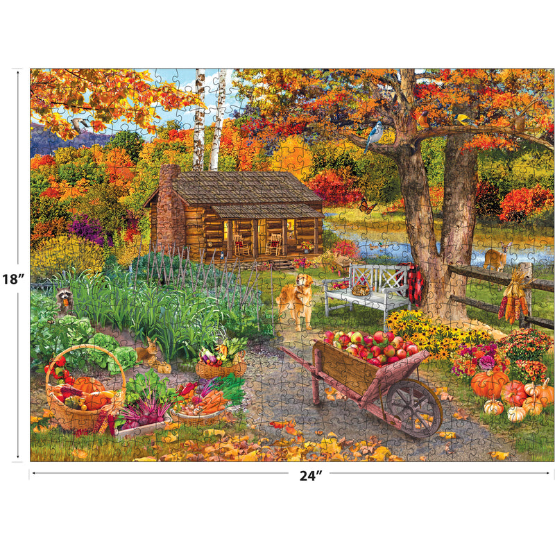 RoseArt-Bigelow Illustrates-Harvest at the Cabin-500 Piece Jigsaw Puzzle