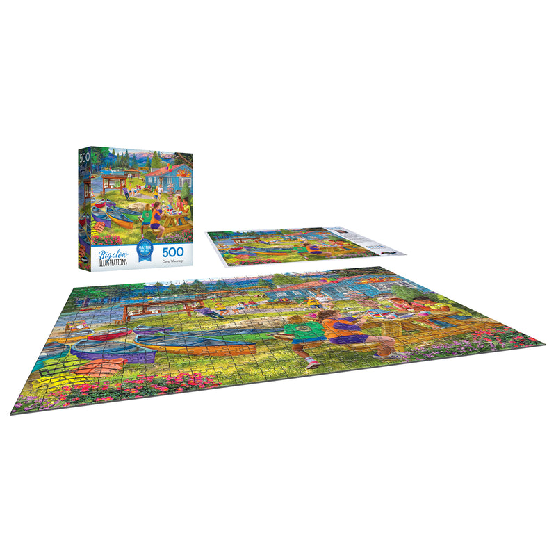 RoseArt-Bigelow Illustrates-Camp Wiwanago-500 Piece Jigsaw Puzzle