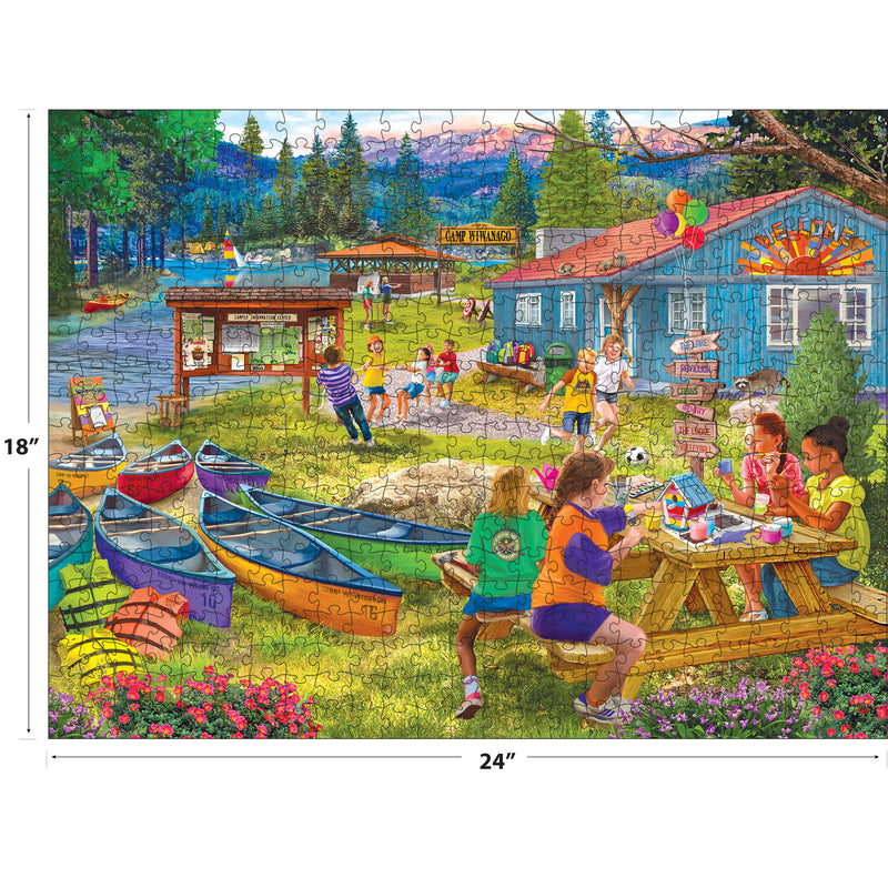 RoseArt-Bigelow Illustrates-Camp Wiwanago-500 Piece Jigsaw Puzzle