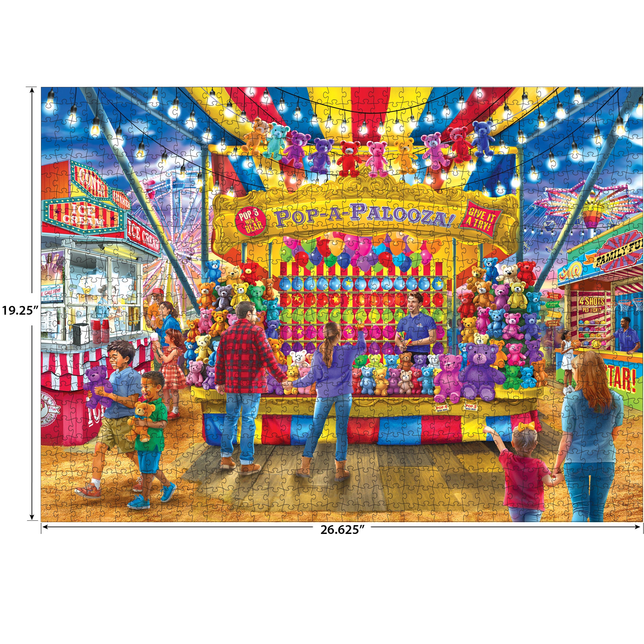 RoseArt Bigelow Country Fair Games 1000-Piece Jigsaw Puzzle – Cra