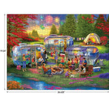 RoseArt - Kodak Premium - Campeurs Éclatants de Bonheur - Puzzle de 1000 pièces