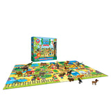 RoseArt -  Alphabet Zoo - 24 Piece Floor Puzzle Playset with 26 figures