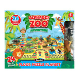 RoseArt -  Alphabet Zoo - 24 Piece Floor Puzzle Playset with 26 figures