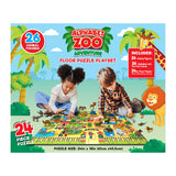 RoseArt -  Alphabet Zoo - 24 Piece Floor Puzzle Playset with 26 figures