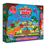 RoseArt-Floor Puzzle with 8 Figures-Dinosaur Park Adventure-24 Piece Jigsaw Puzzle