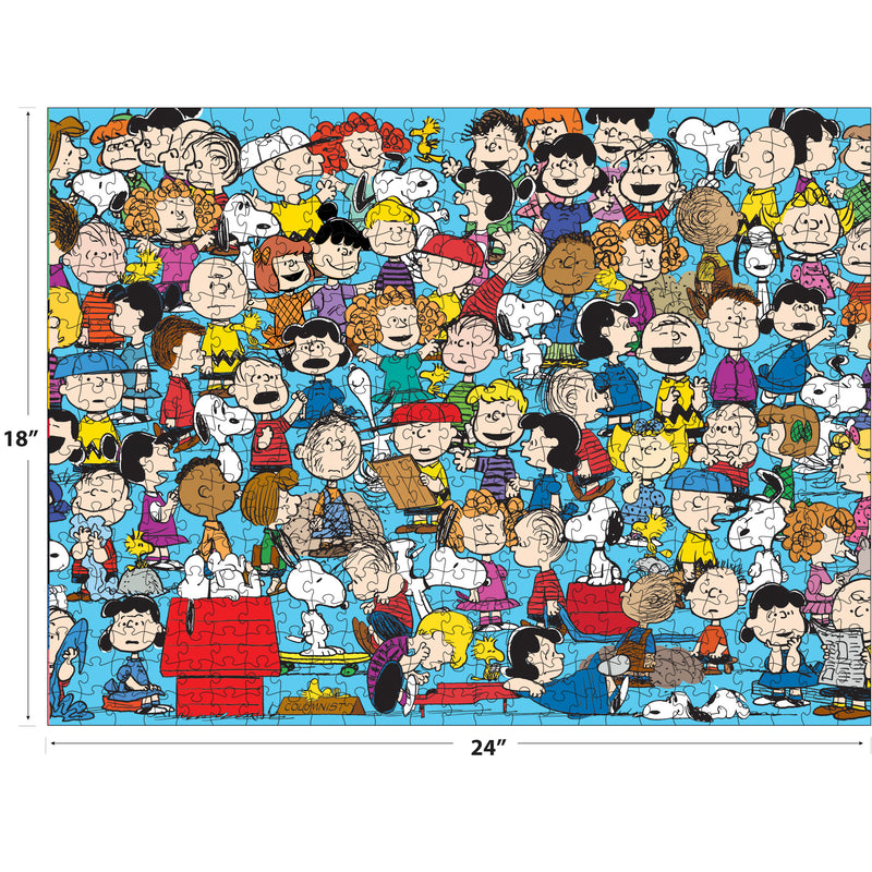 Roseart - Peanuts - Elenco de personajes de Peanuts - Rompecabezas de 300 piezas