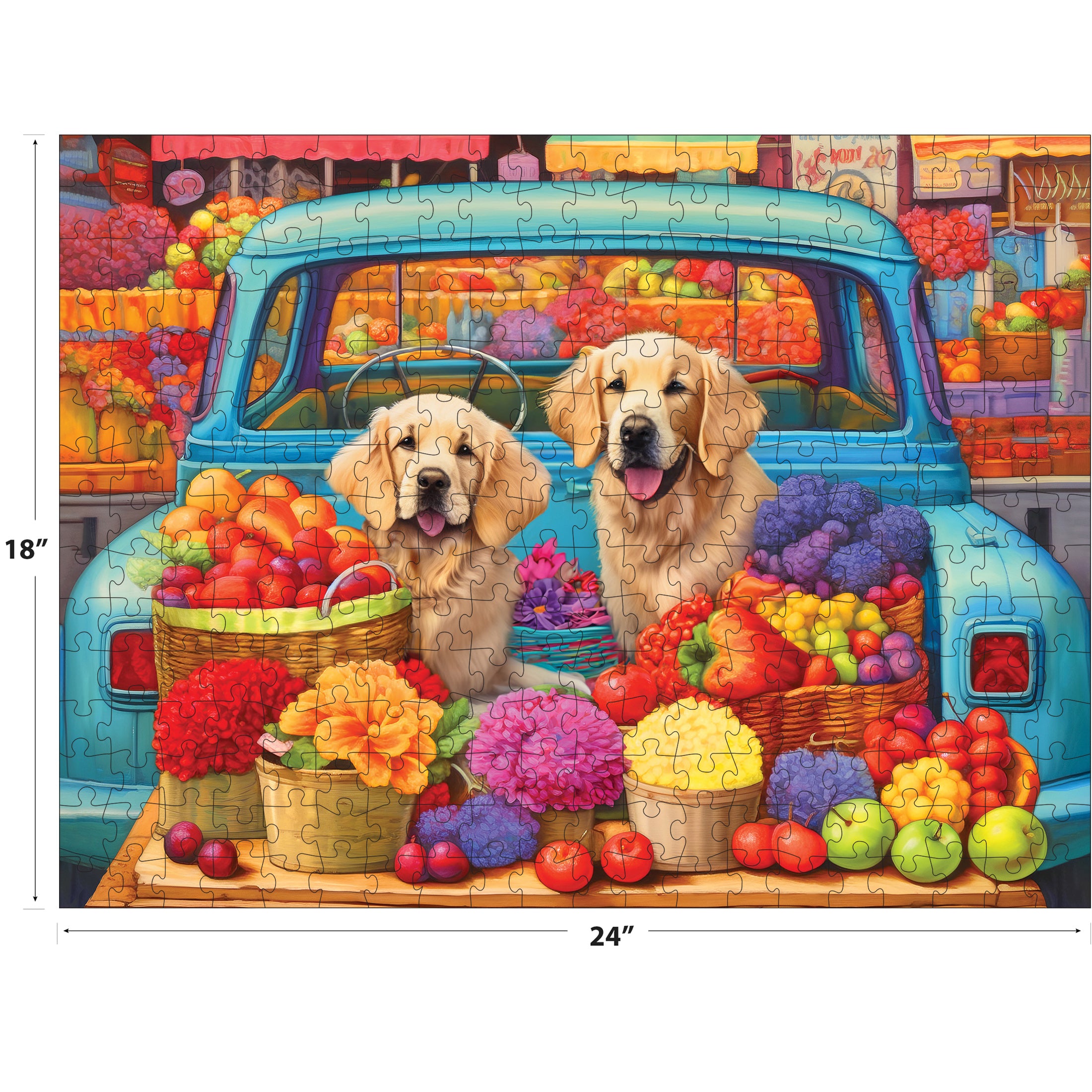RoseArt - Kodak Premium - Pickup Pups - 350 Piece Jigsaw Puzzle