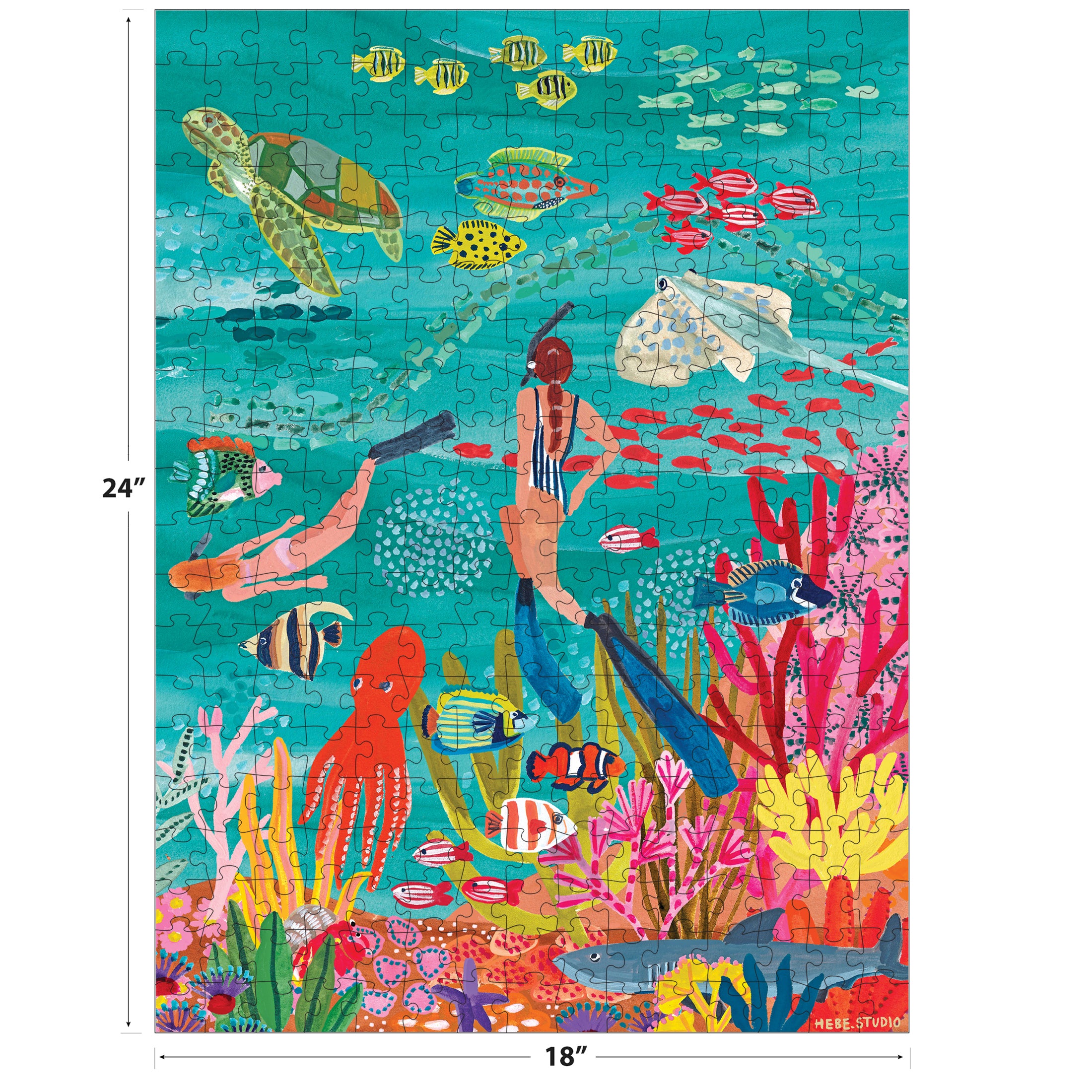 RoseArt-Hebe Studios-Under The Sea-300 Piece Jigsaw Puzzle – Cra-Z-Art