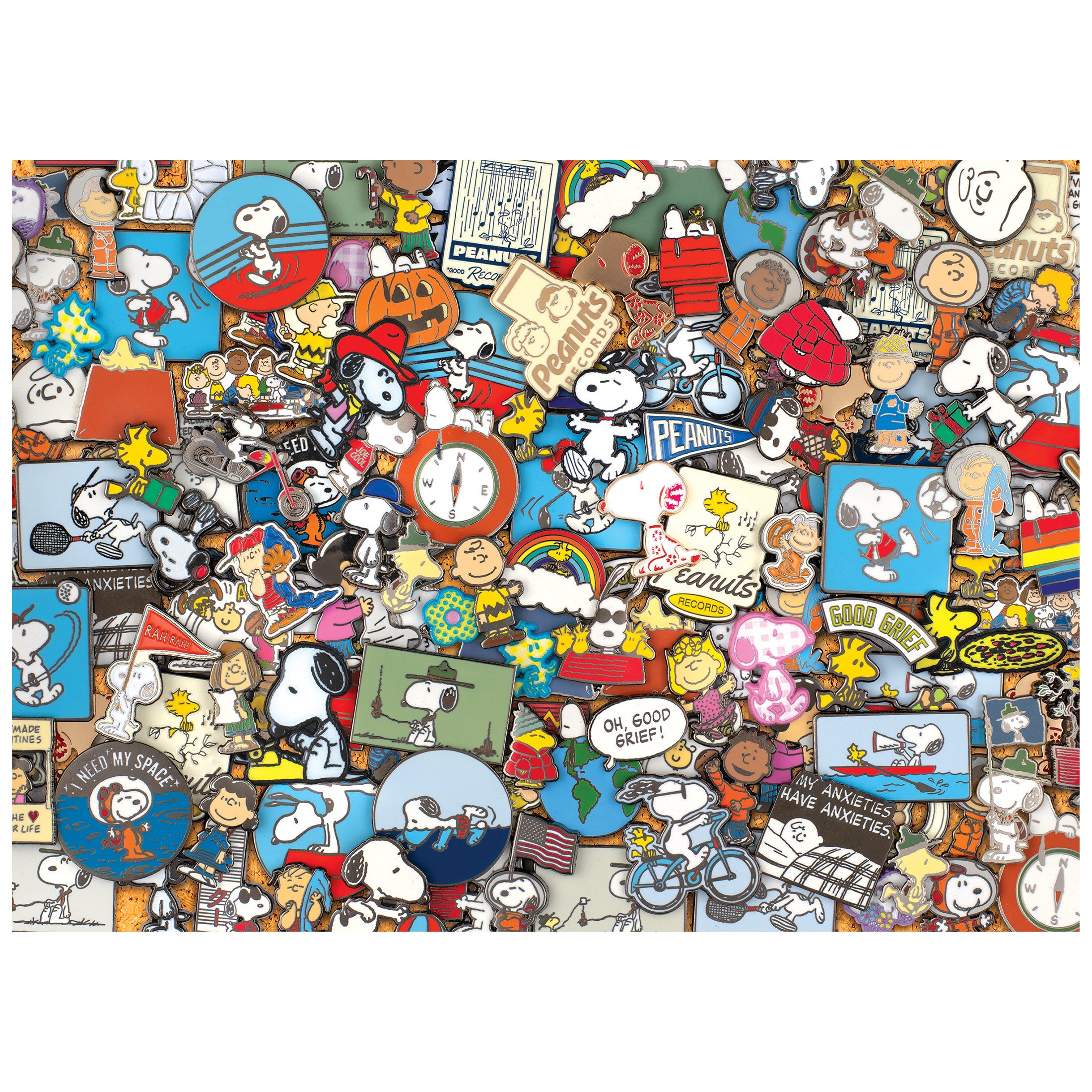ビーナス RoseArt Peanuts Peanuts Pins 1000-Piece Jigsaw Puzzle – Cra-Z-Art