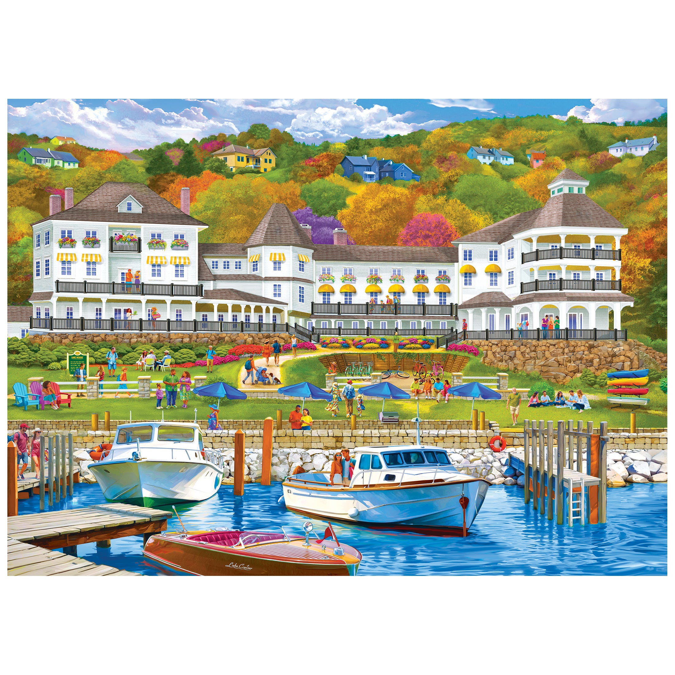 RoseArt-Kodak Premium-Lake Resort 1000-Piece Jigsaw Puzzle – Cra-Z-Art