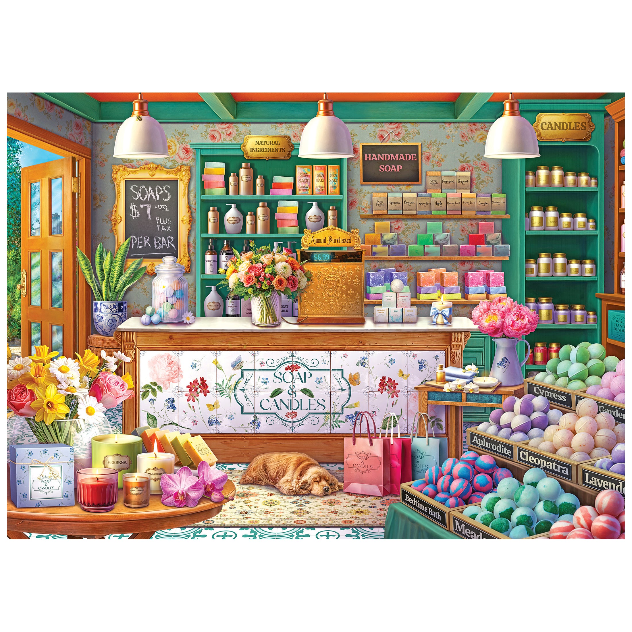 RoseArt-Kodak Premium-Soap & Candle Shop 1000-Piece Jigsaw Puzzle