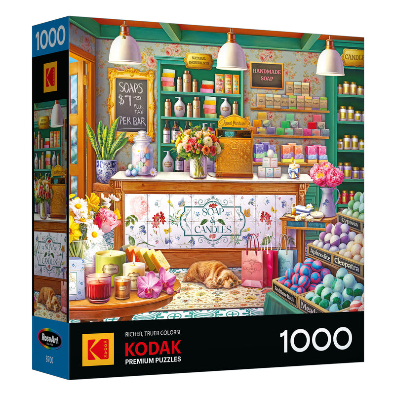 Roseart-Kodak Premium-Tienda de jabones y velas-Rompecabezas de 1000 piezas
